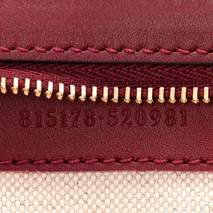 Gucci GG Supreme Monogram Horsebit 1955 Soft Small Shoulder Bag Beige Ebony Rosso Ancora 7 of 12