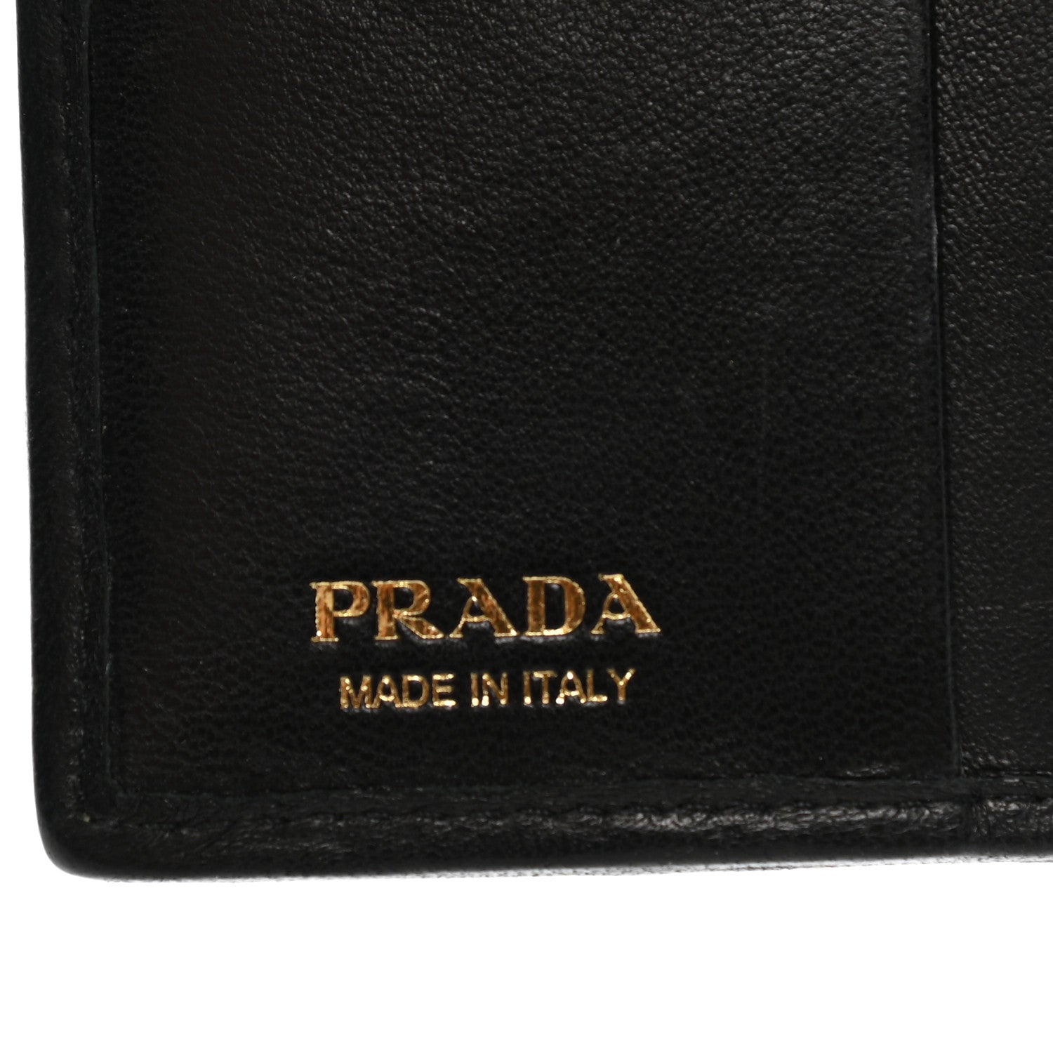 Prada Nappa Impunture Diagramme Wallet Black 6 of 9