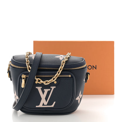 Louis Vuitton Empreinte Monogram Giant Mini By The Pool Bumbag Blue Beige 10 of 10