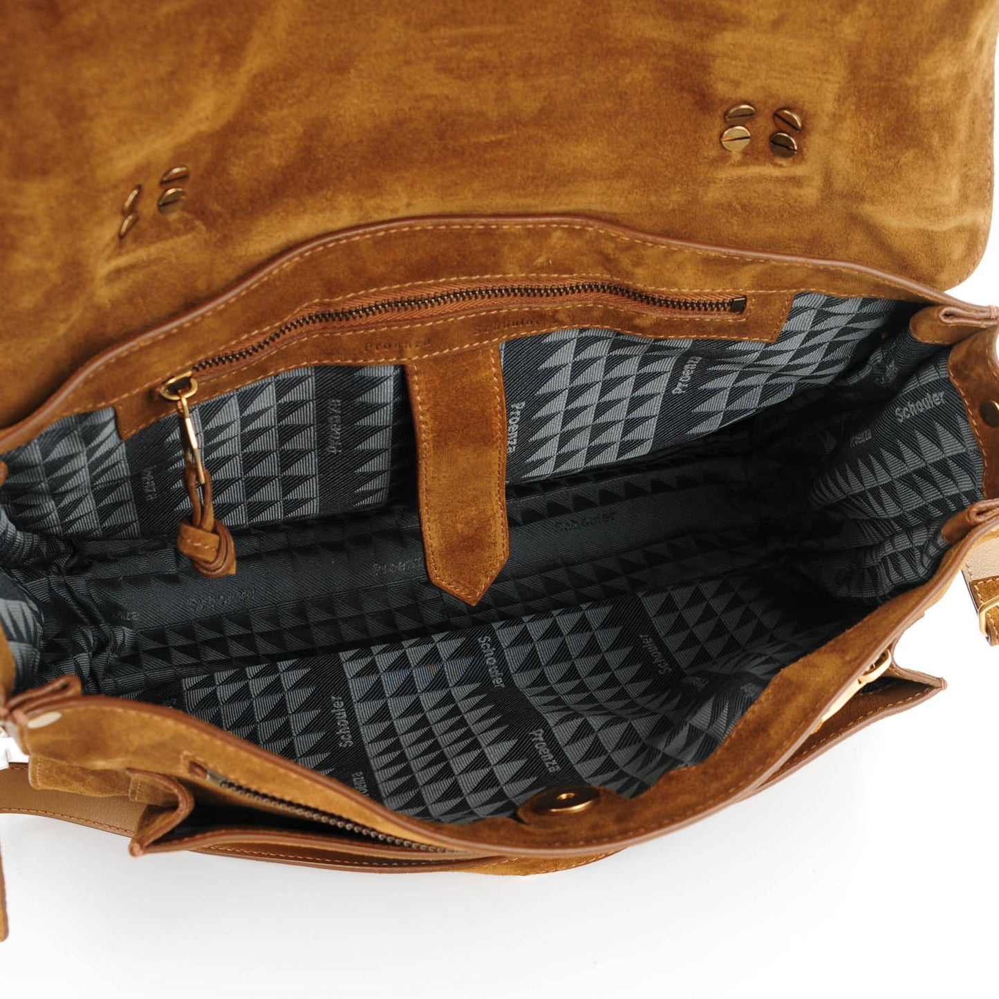 Suede Medium PS1 Satchel Tobacco