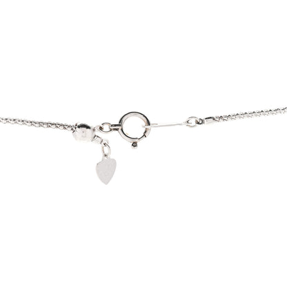 Parker & West by FASHIONPHILE 18K White Gold Diamond Pave Drop Pendant Adjustable Necklace 4 of 5
