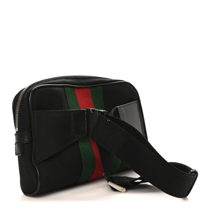 Gucci Canvas Web Slim Belt Bag Black 3 of 10