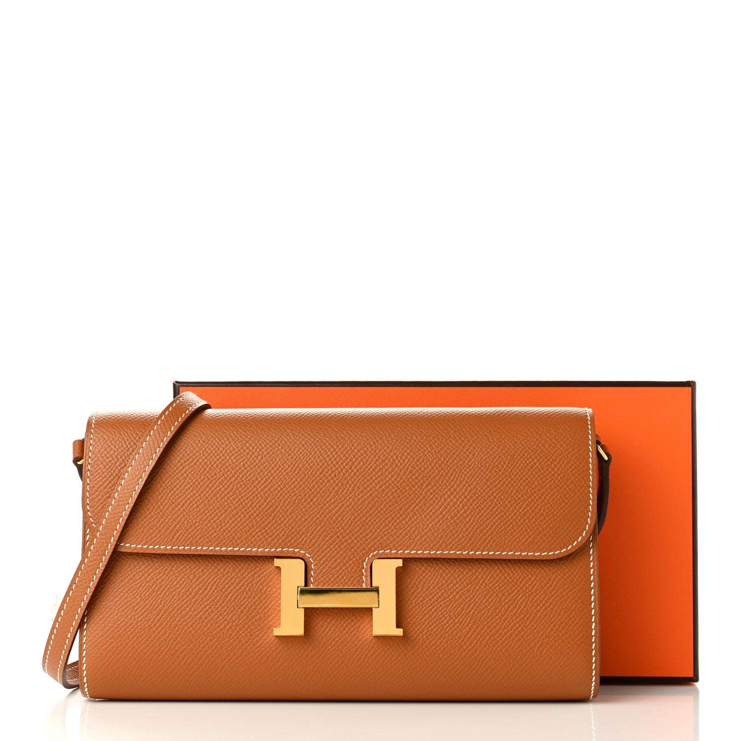Hermes Epsom Constance Long Wallet To Go Gold 6 of 6
