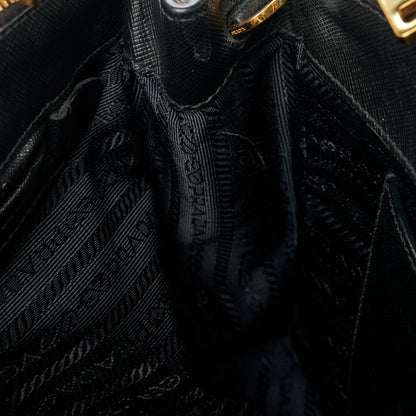 Prada Saffiano Small Galleria Double Zip Tote Black 13 of 15