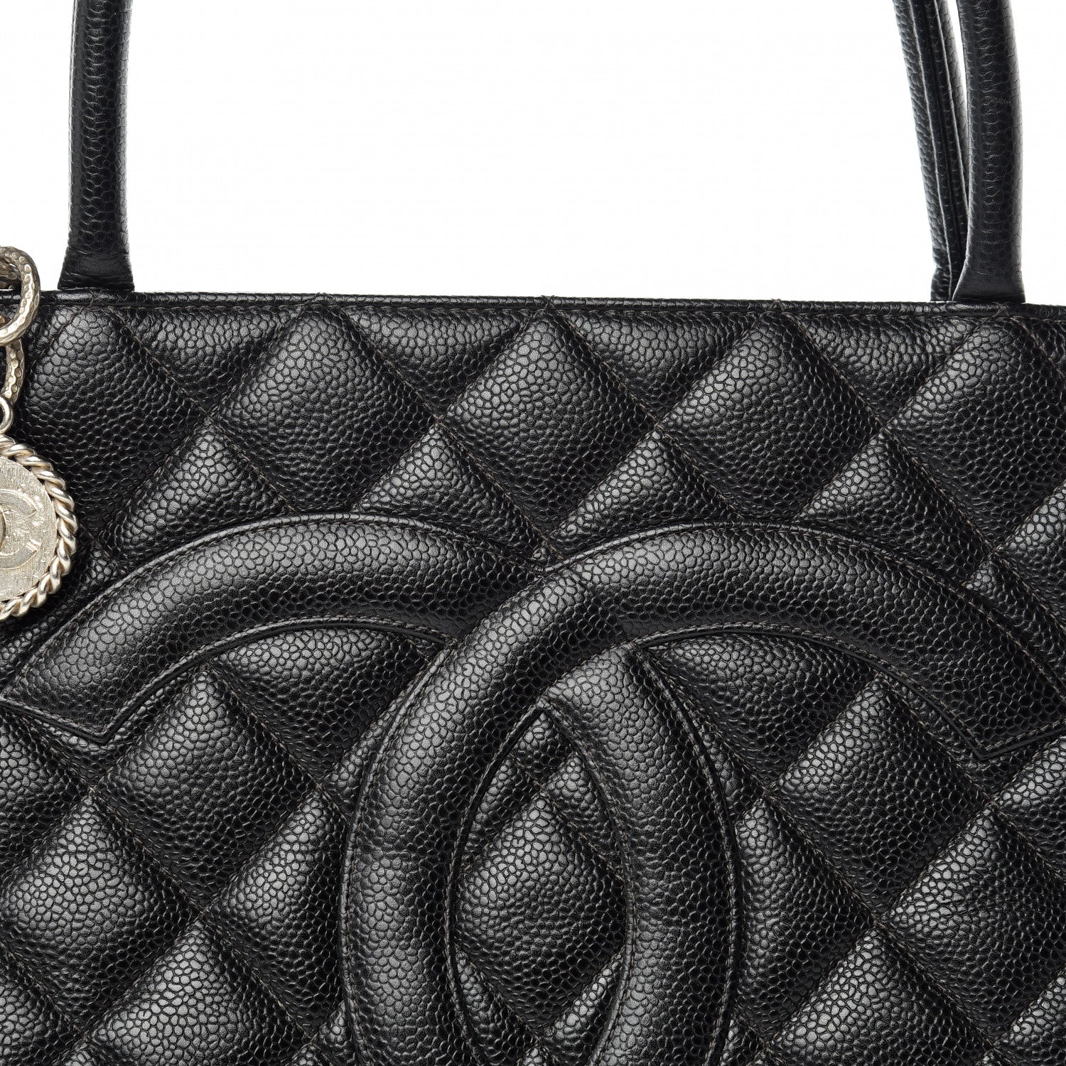 Chanel Caviar Quilted Medallion Tote Black 8 of 10