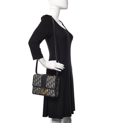 Christian Dior Oblique 30 Montaigne Flap Bag Blue 1 of 11