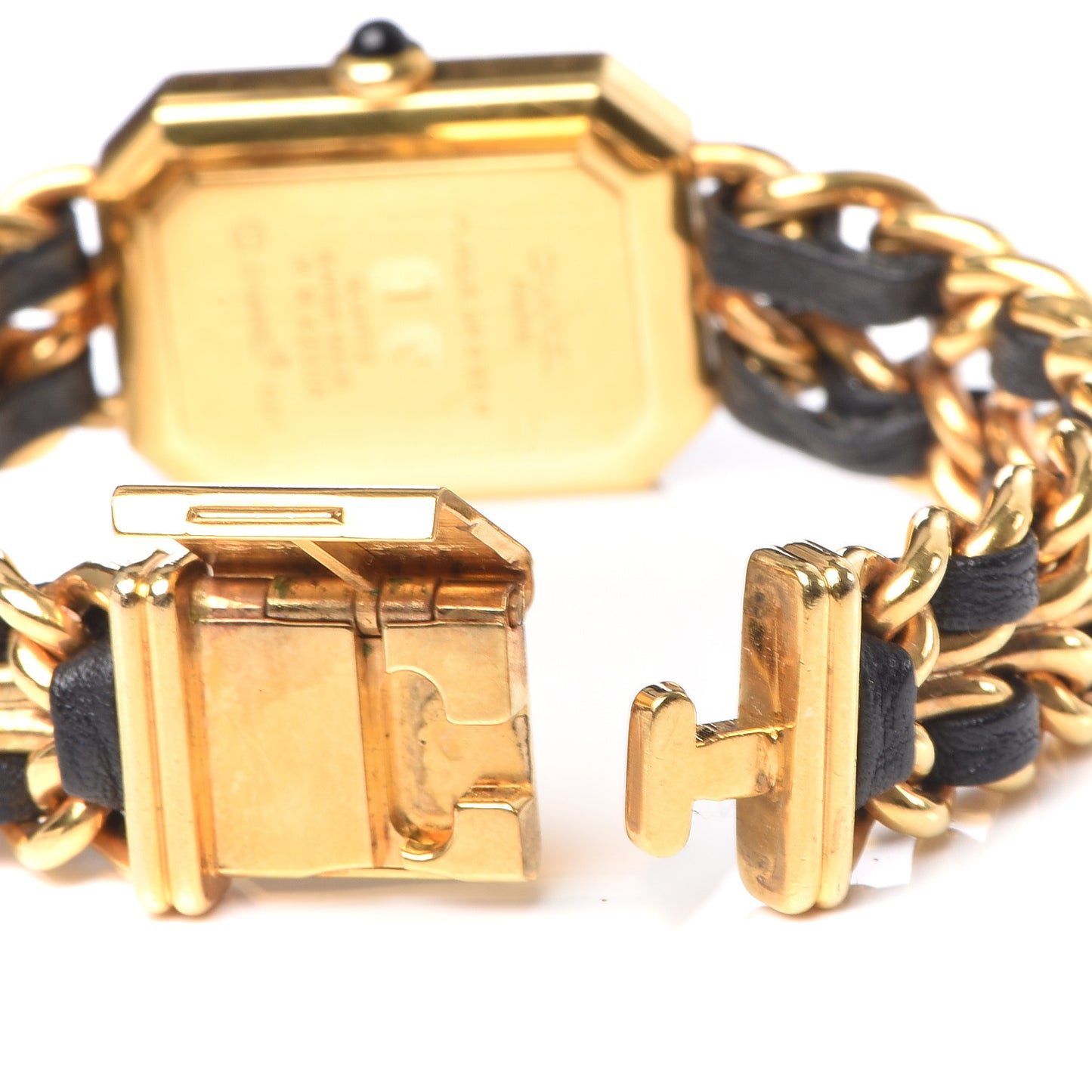 Stainless Steel Lambskin 20mm Chain Premiere Quartz Watch Gold M
