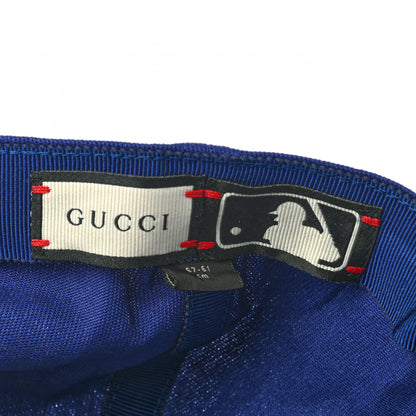 Gucci X MLB Cotton NY Yankees Baseball Hat 57-61 Blue 8 of 9