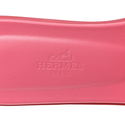Hermes Box Calfskin Oran Sandals 36 Rose Boise 6 of 9