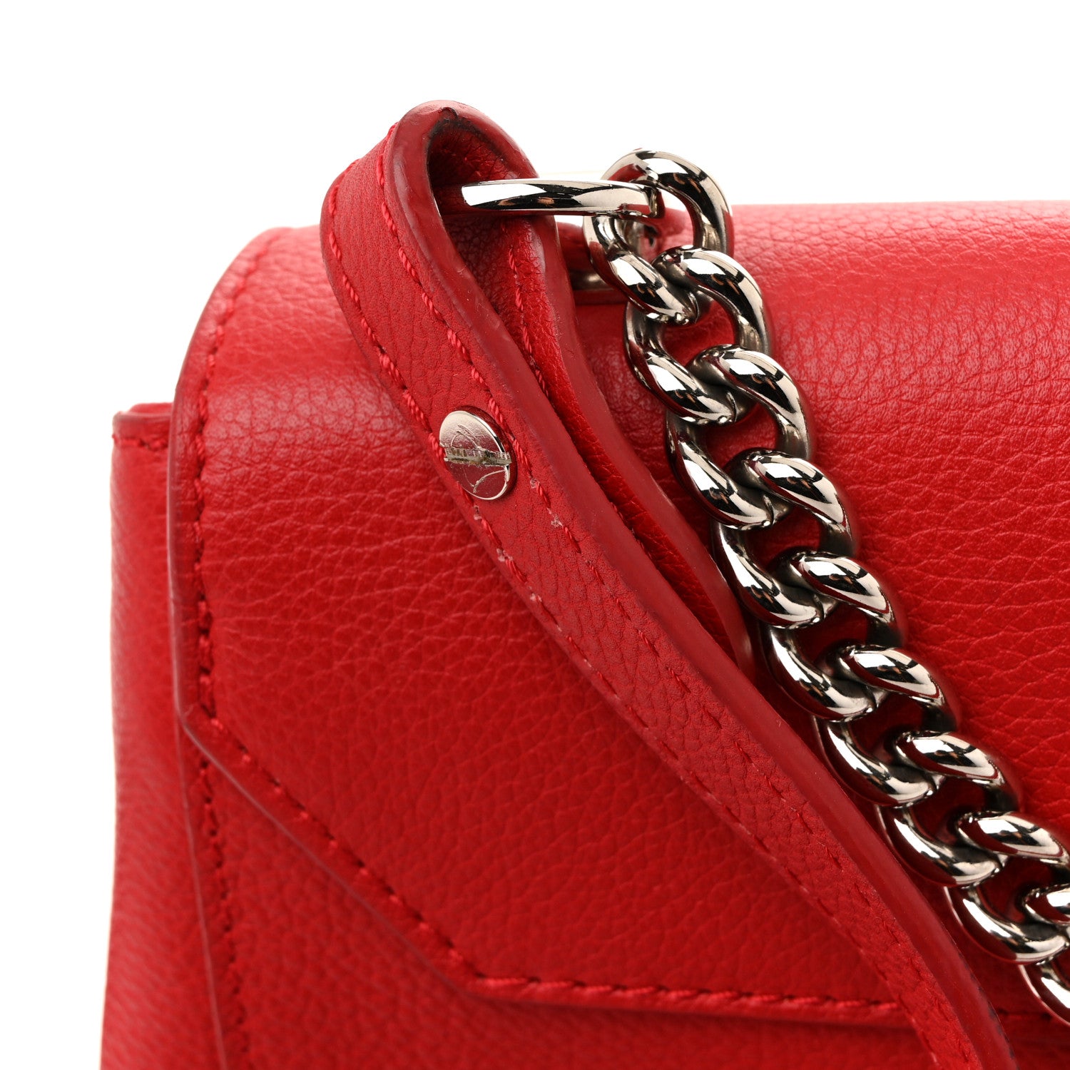 Louis Vuitton Calfskin Lockme II Chain Bag BB Rubis 16 of 17