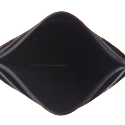 Saint Laurent Grain De Poudre Matelasse Chevron Monogram Credit Card Case Black 5 of 8