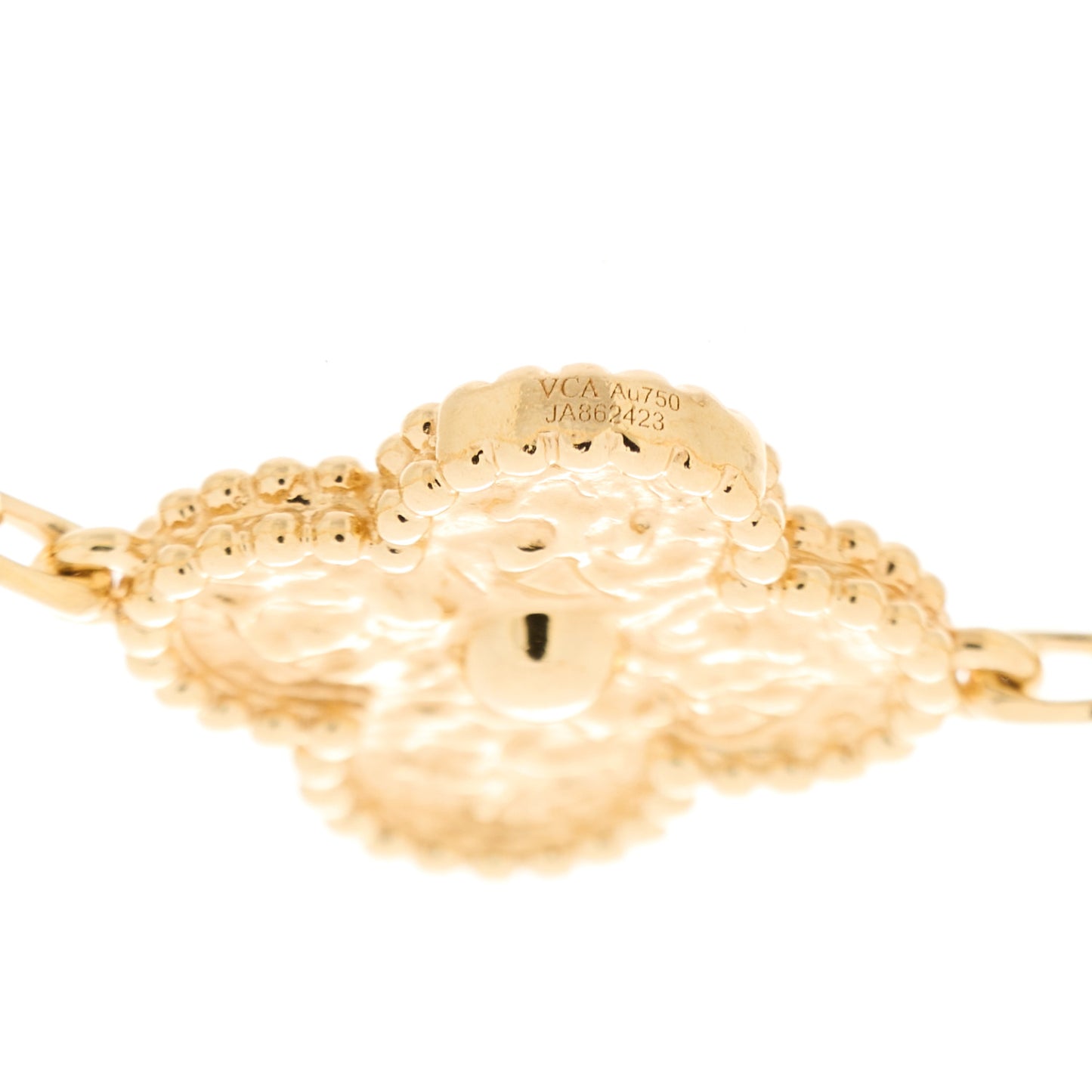 18K Yellow Gold 5 Motifs Vintage Alhambra Bracelet