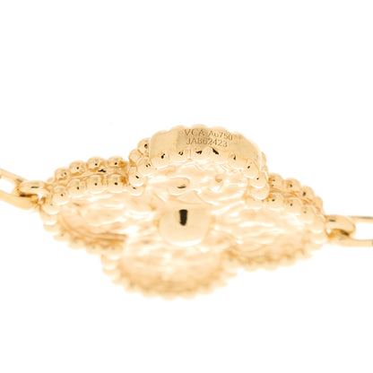 Van Cleef & Arpels 18K Yellow Gold 5 Motifs Vintage Alhambra Bracelet 3 of 5