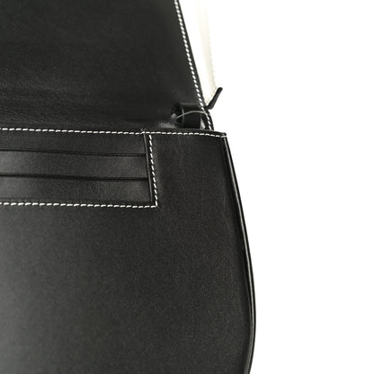 Loewe Soft Calfskin Heel Bag Black Soft White 8 of 13