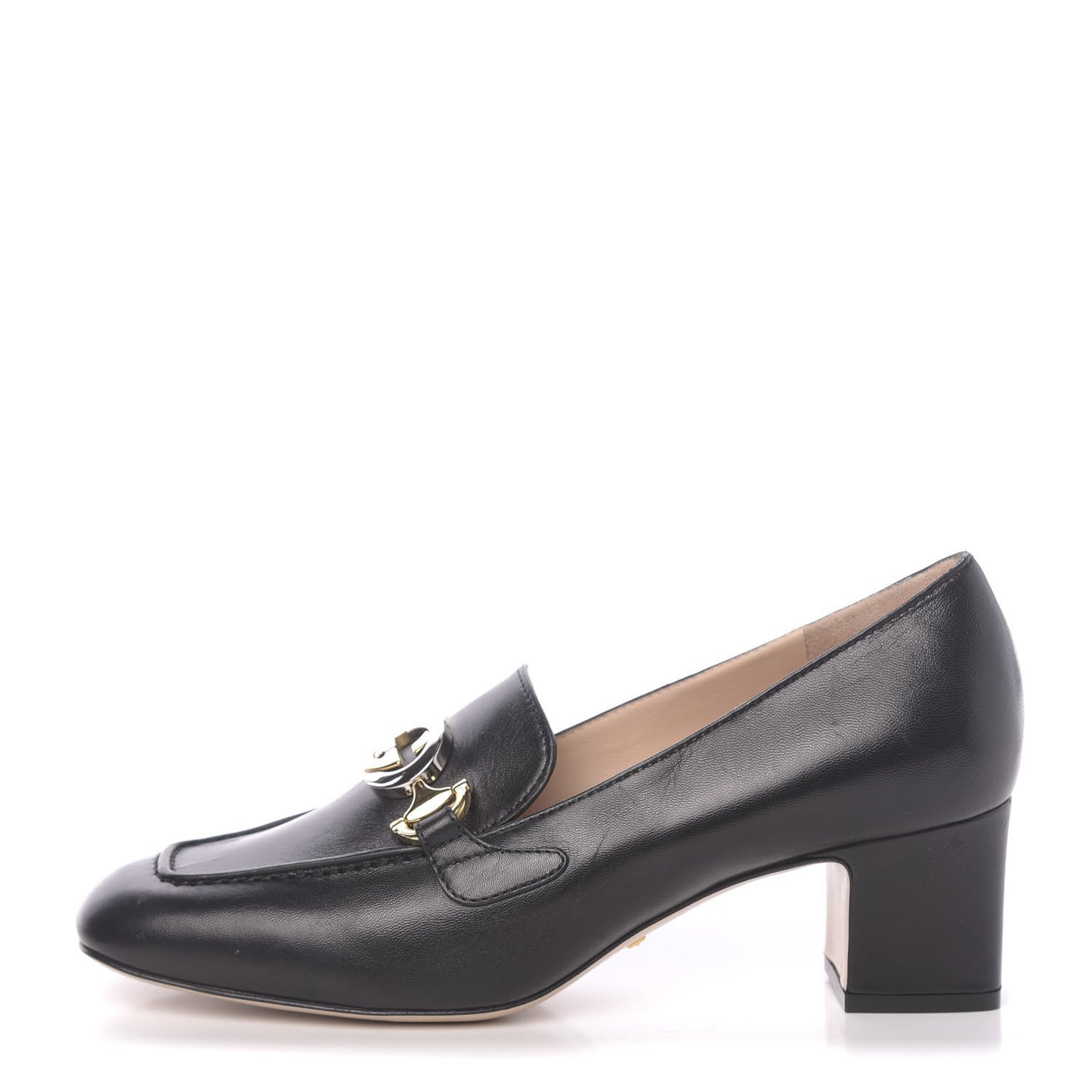 Malaga Kid Zumi Mid Heel Loafers 37.5 Black