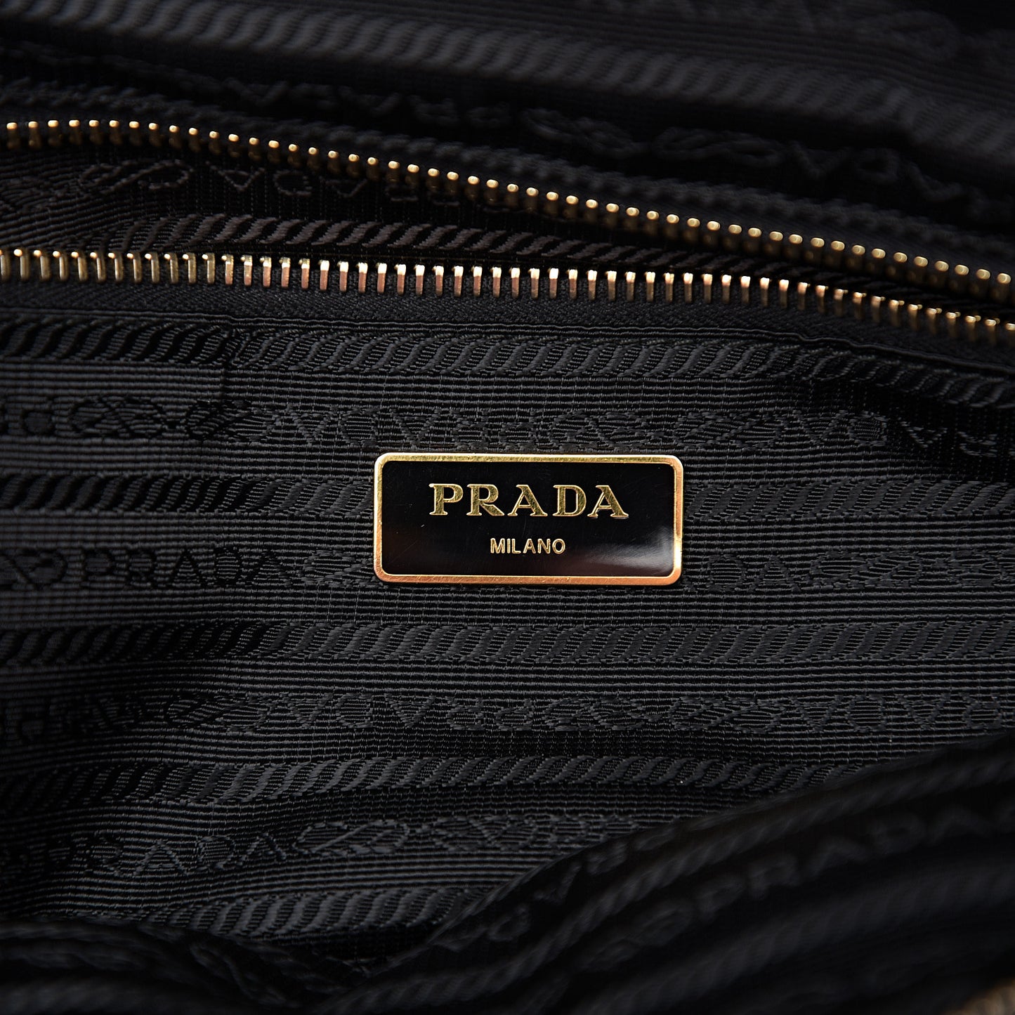 Tessuto Nylon Saffiano Tote Black