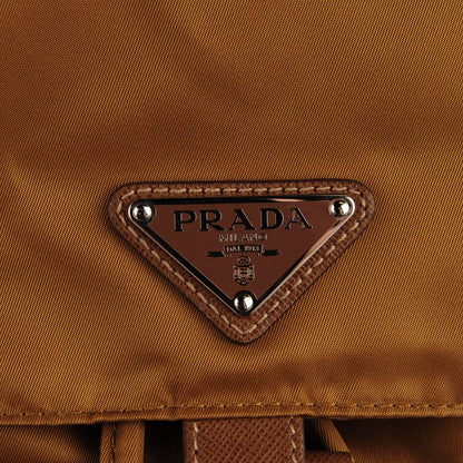 Prada Vela Nylon Saffiano Backpack Tobacco 9 of 9