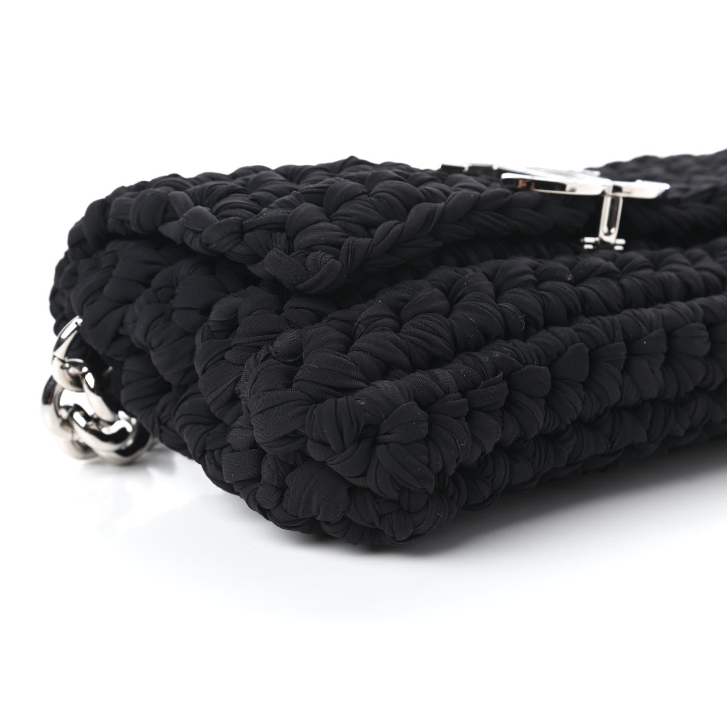 Chanel Crochet Fancy Single Flap Black 6 of 11