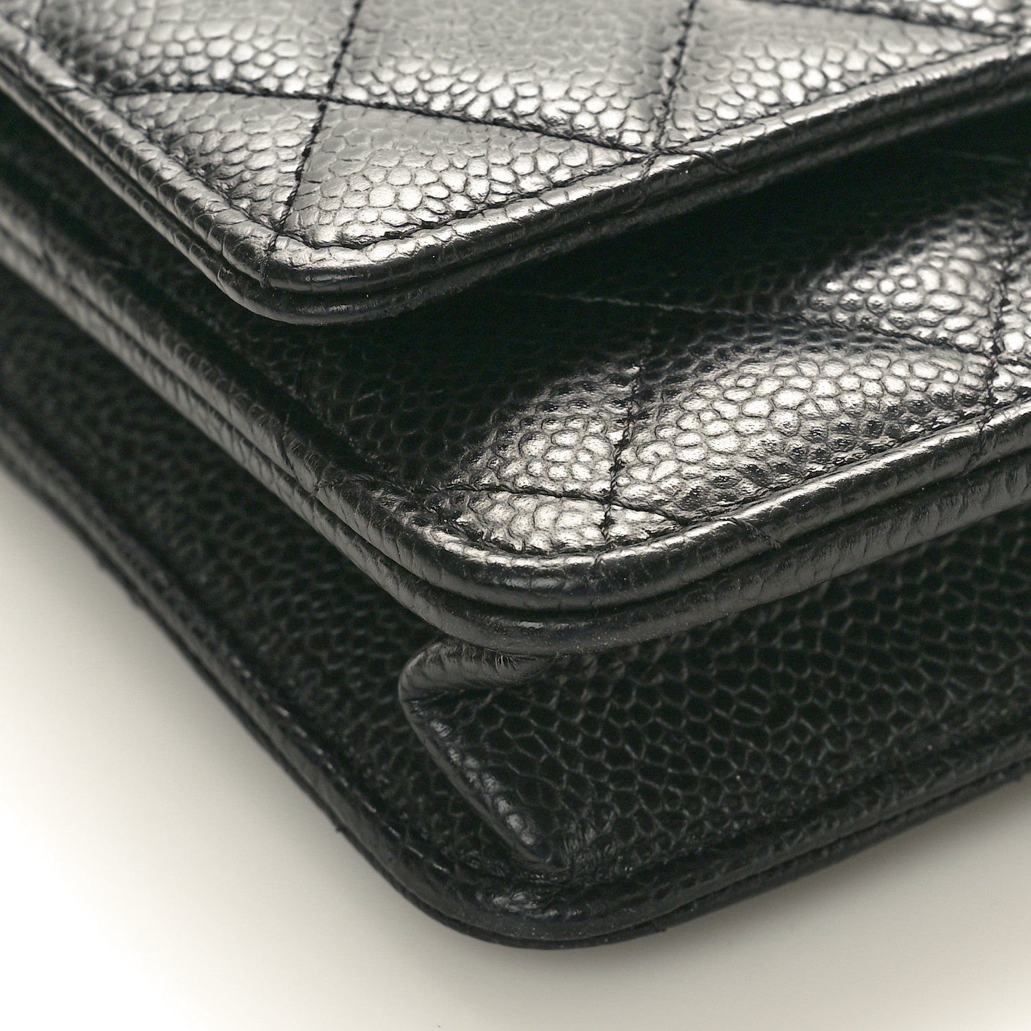 Chanel Caviar Quilted Wallet On Chain WOC Black 9 of 11