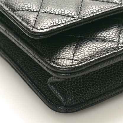 Chanel Caviar Quilted Wallet On Chain WOC Black 9 of 11