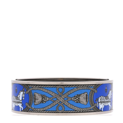 Hermes Enamel Printed Wide Grand Apparat Bracelet 70 3 of 7