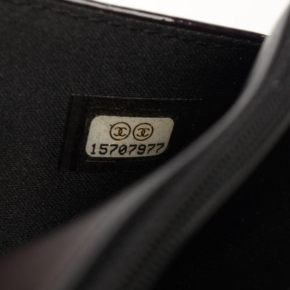 Chanel Patent Camellia Embossed Wallet On Chain WOC Black 9 of 9