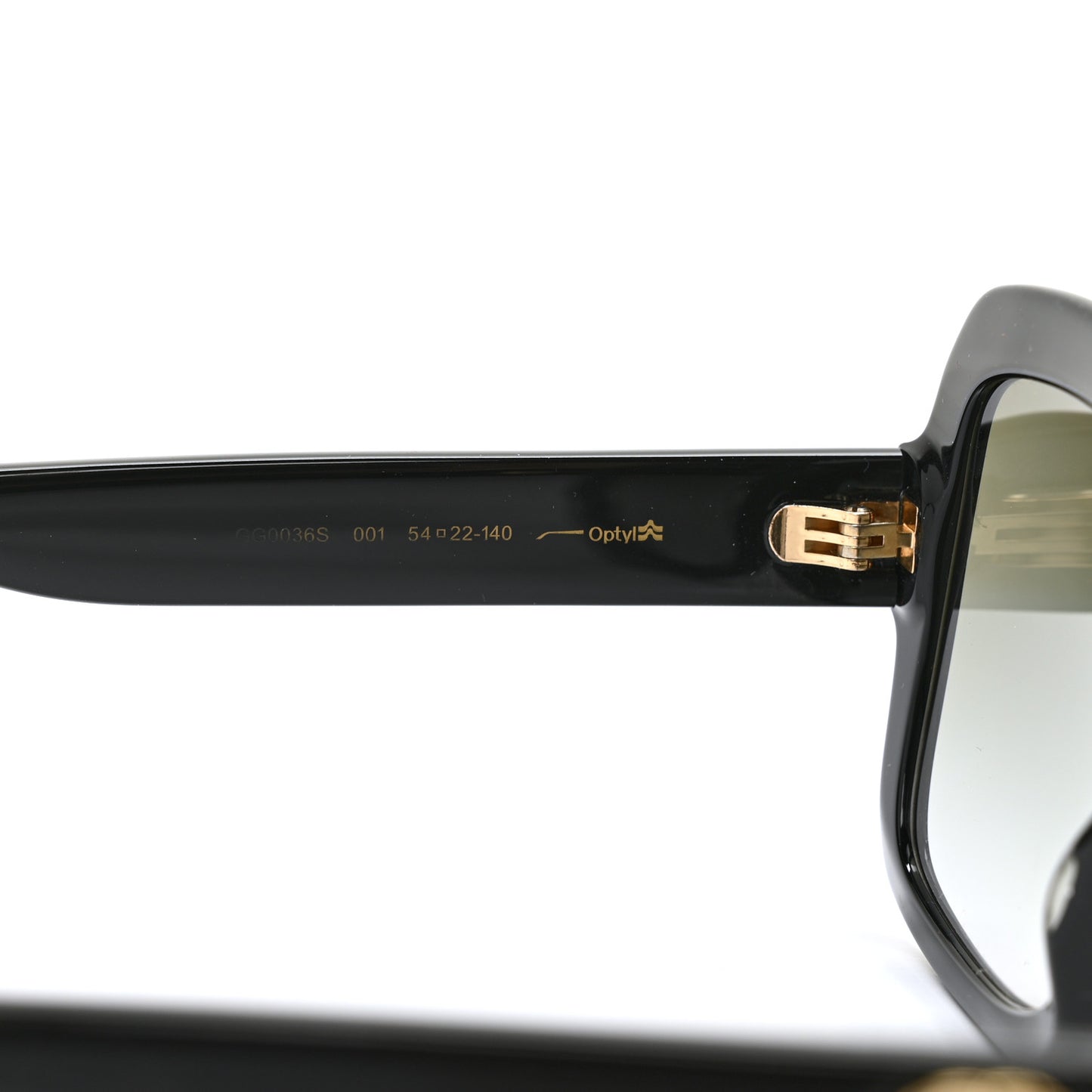 Acetate Square Frame Sunglasses GG0036S Black