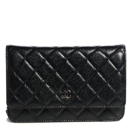 Chanel Caviar Quilted Wallet On Chain WOC Black 1 of 9