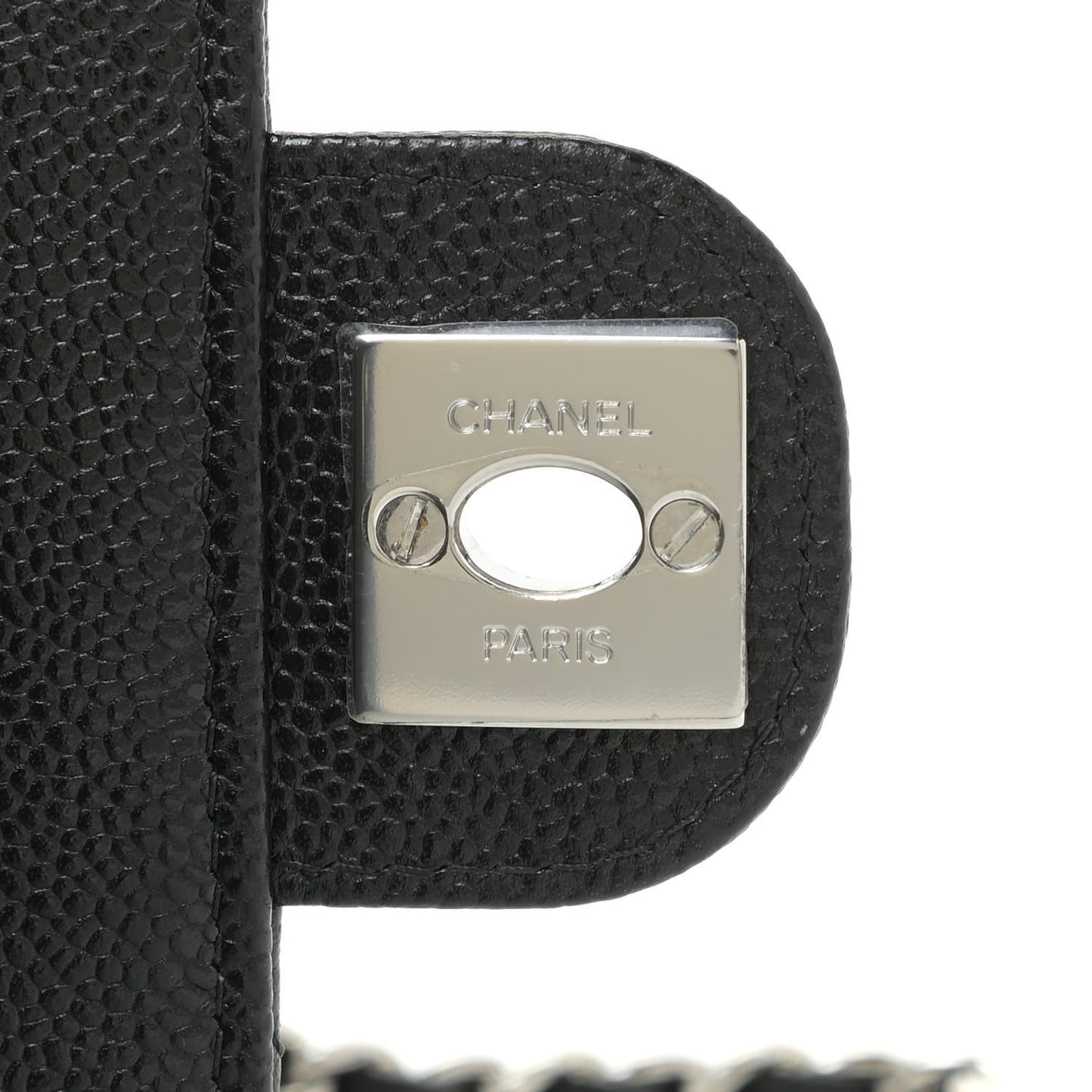 Caviar Quilted Classic Phone Holder Black