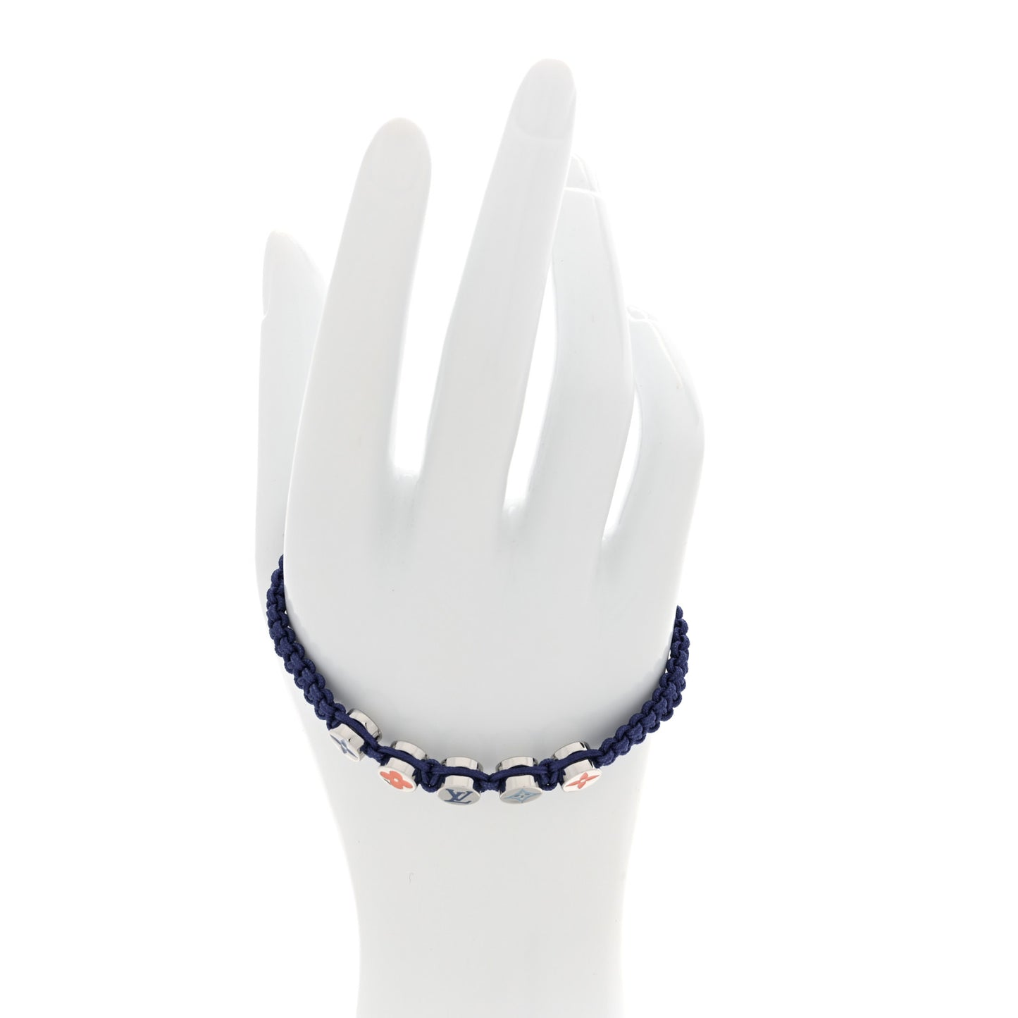 Monogram Colors Braided Bracelet Blue