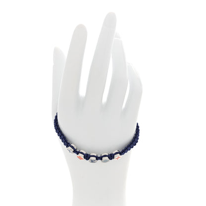 Louis Vuitton Monogram Colors Braided Bracelet Blue 2 of 6