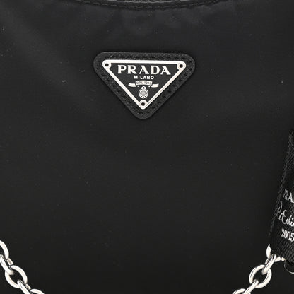 Prada Nylon Re-Edition 2005 Shoulder Bag Black 9 of 11
