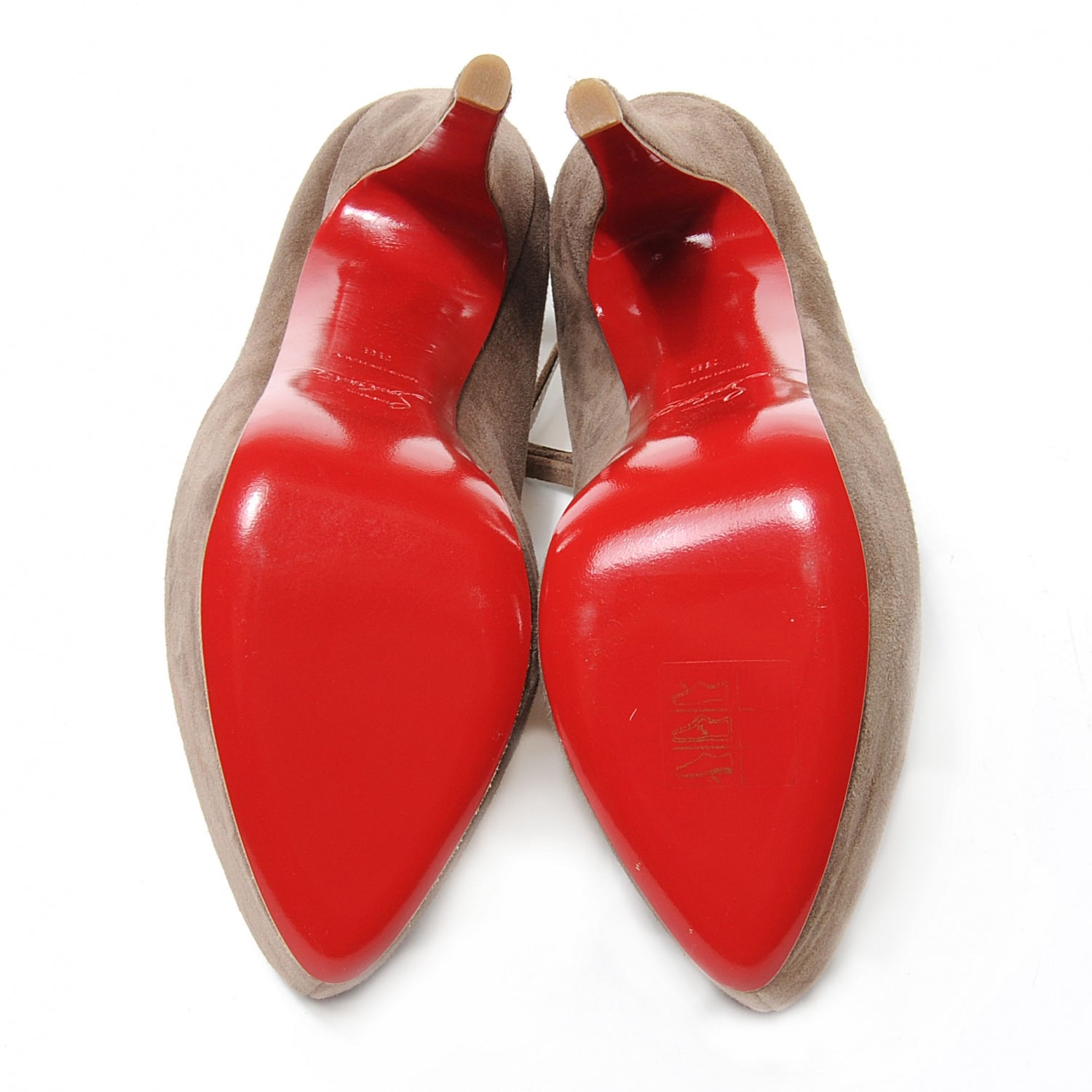 Christian Louboutin Suede Maillot 160 Pumps 36 Taupe 4 of 6