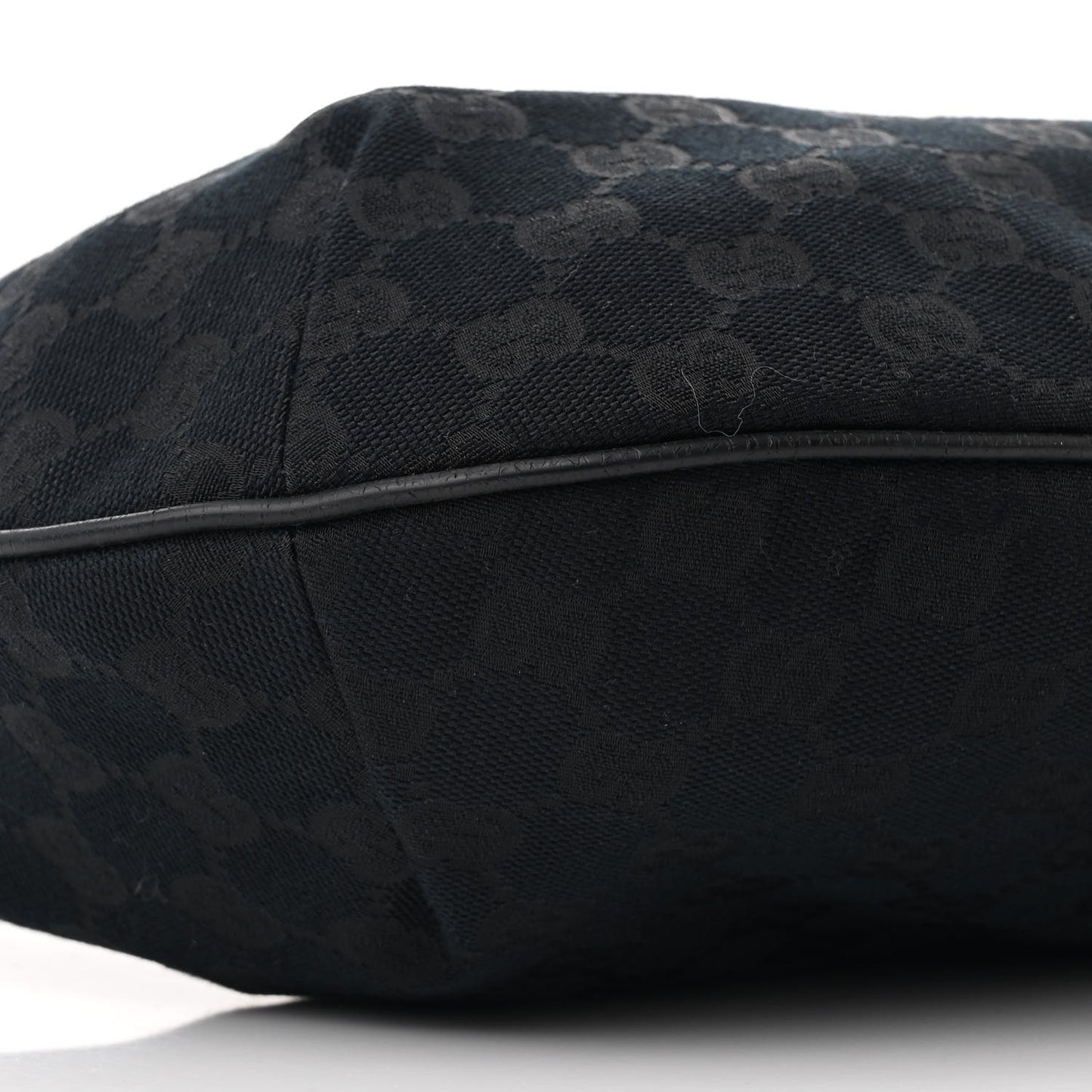 Monogram Web Medium Half Moon Hobo Black