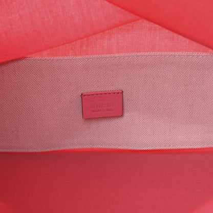 Gucci Patent Canvas Frame Logo Vertical Tote Glam Pink 6 of 10