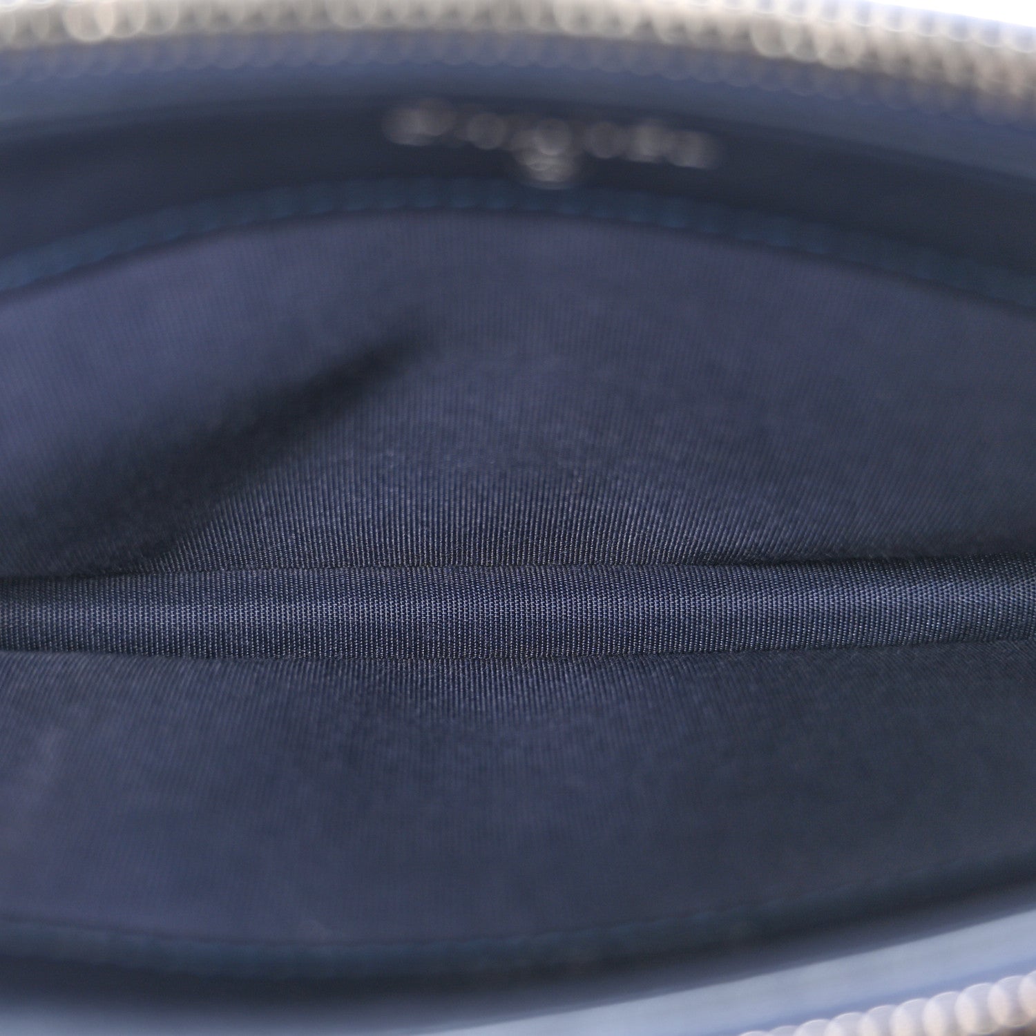 Chanel Metallic Caviar Quilted Small Boy Clutch With Chain Navy 7 of 13