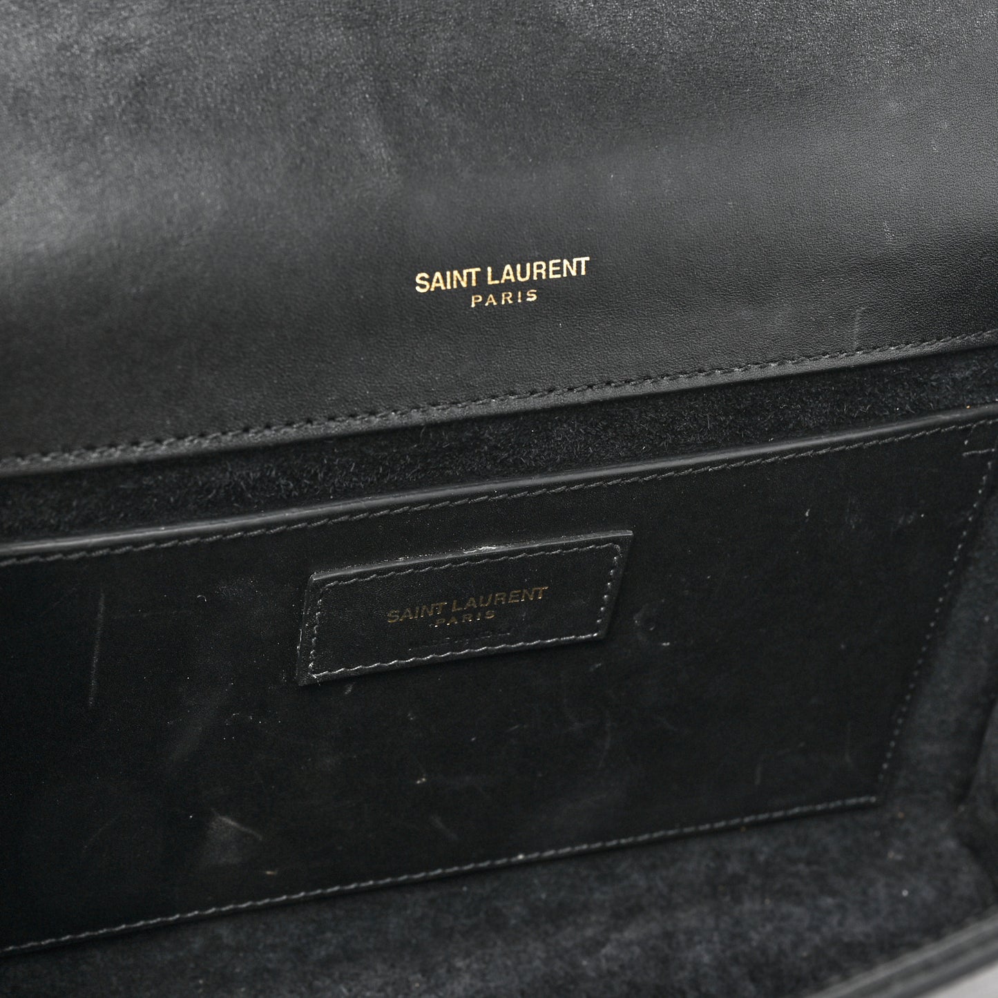 Smooth Calfskin Medium Classic Monogram Kate Tassel Satchel Black