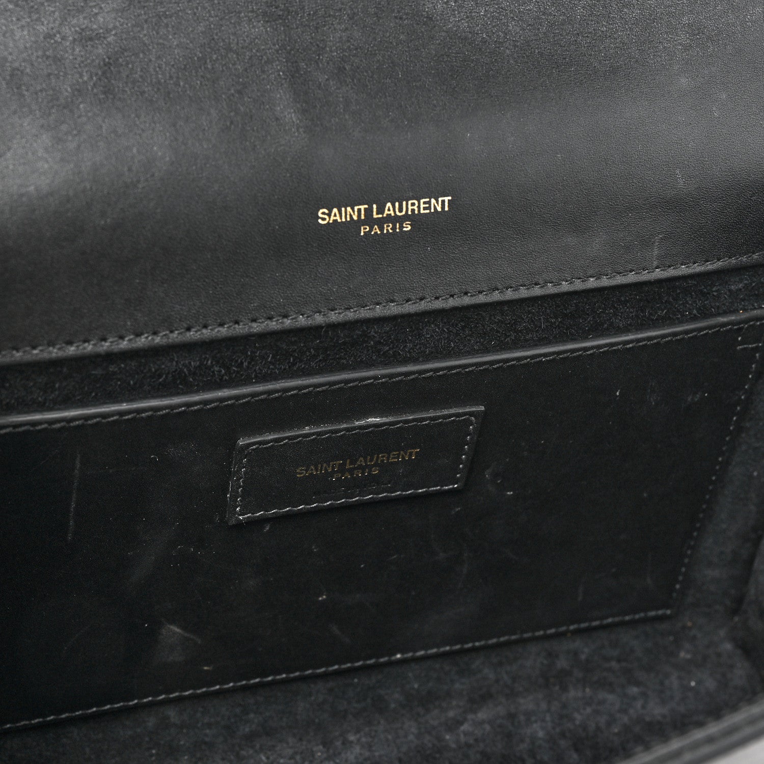 Saint Laurent Smooth Calfskin Medium Classic Monogram Kate Tassel Satchel Black 11 of 14