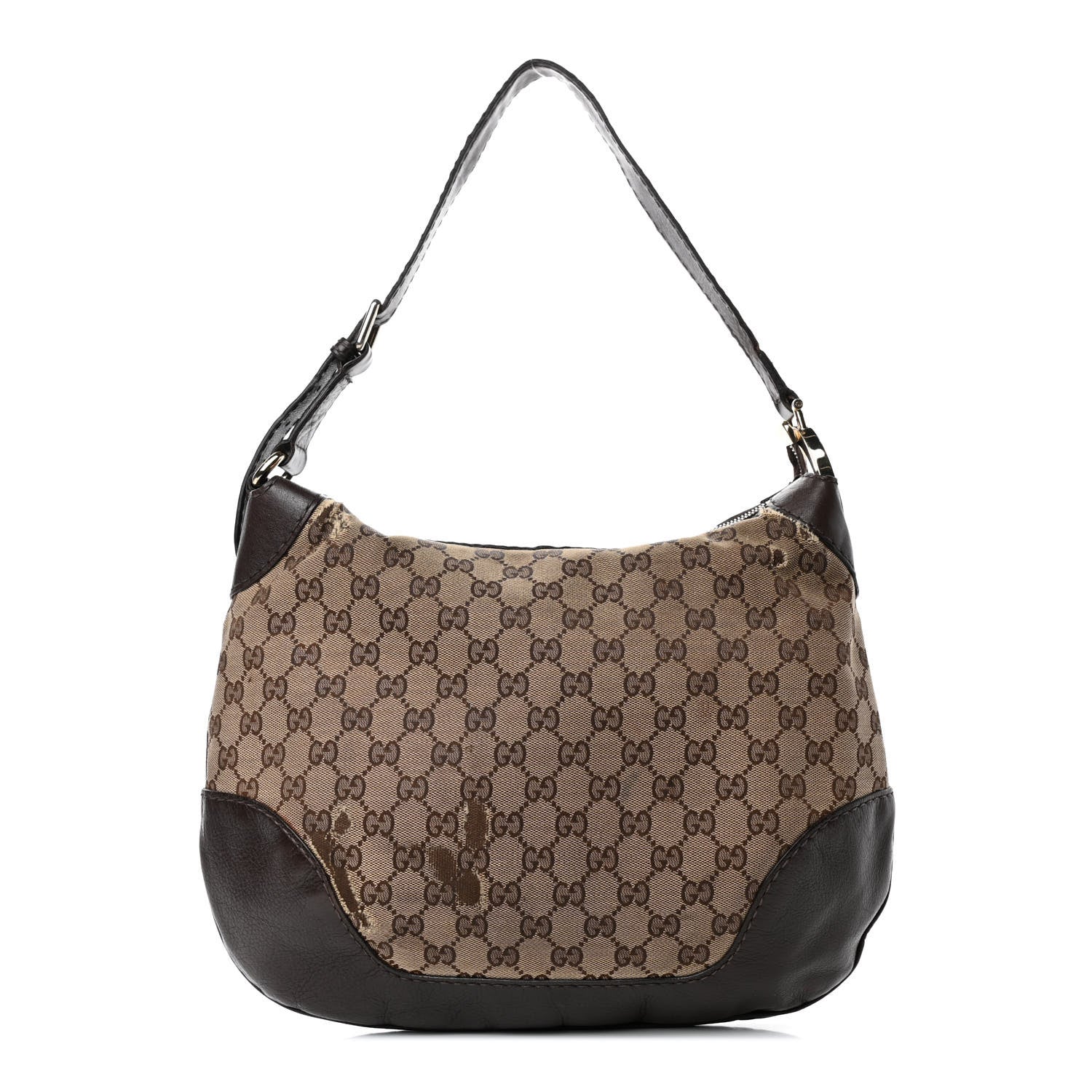 Gucci Monogram Medium Charlotte Hobo Brown 1 of 5