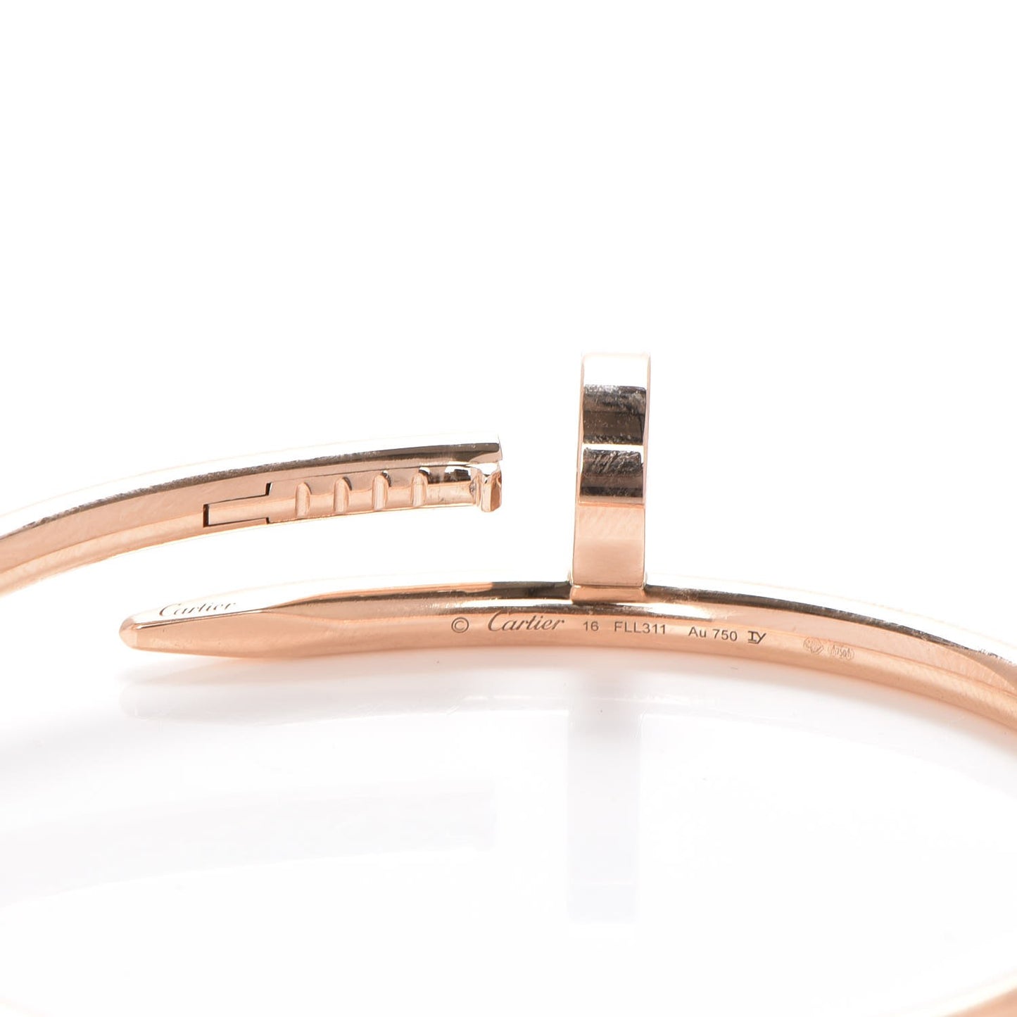 18K Pink Gold Juste Un Clou Bracelet 16