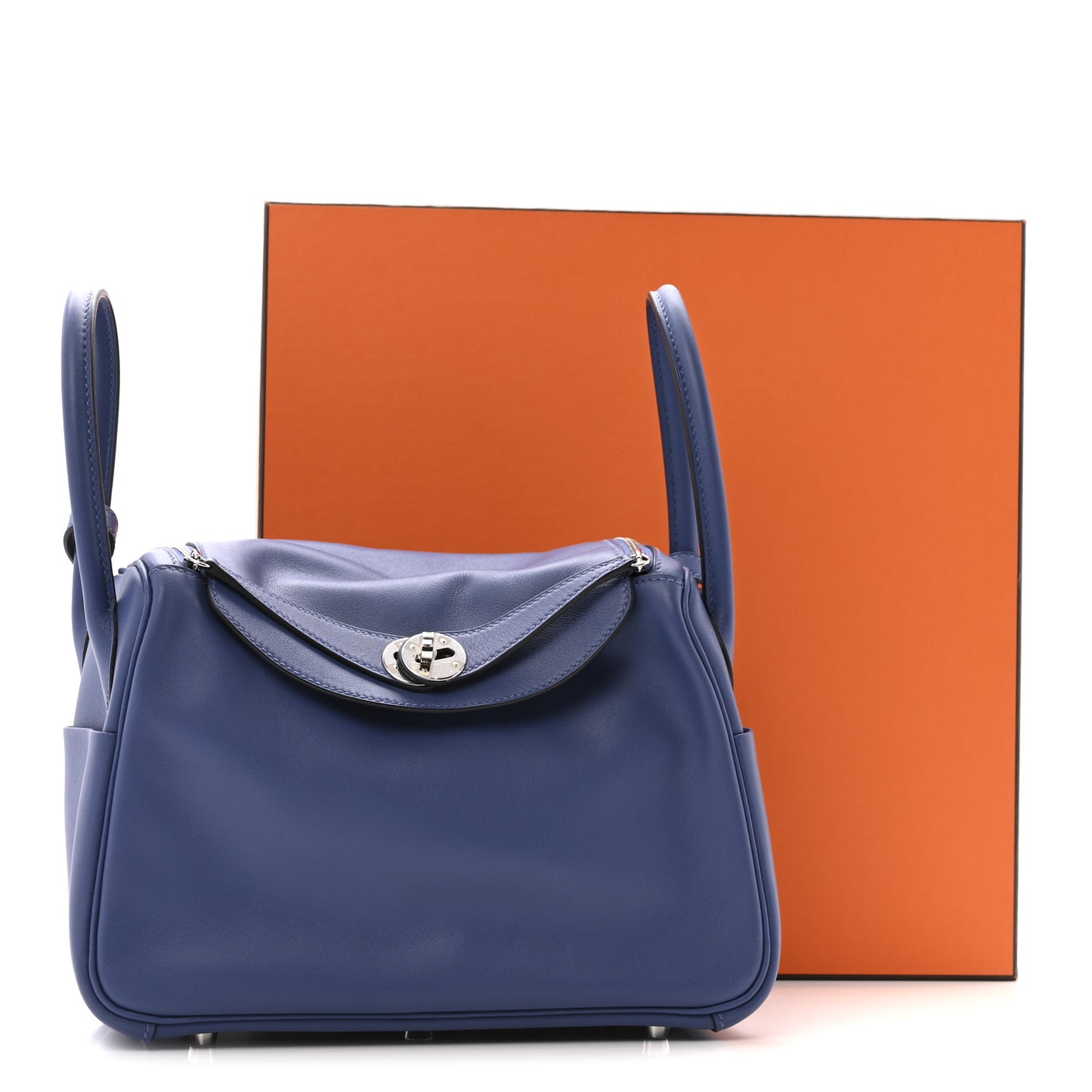Swift Epsom Lindy 26 Tressage De Cuir Bleu Brighton Capucine Bleu Saphir