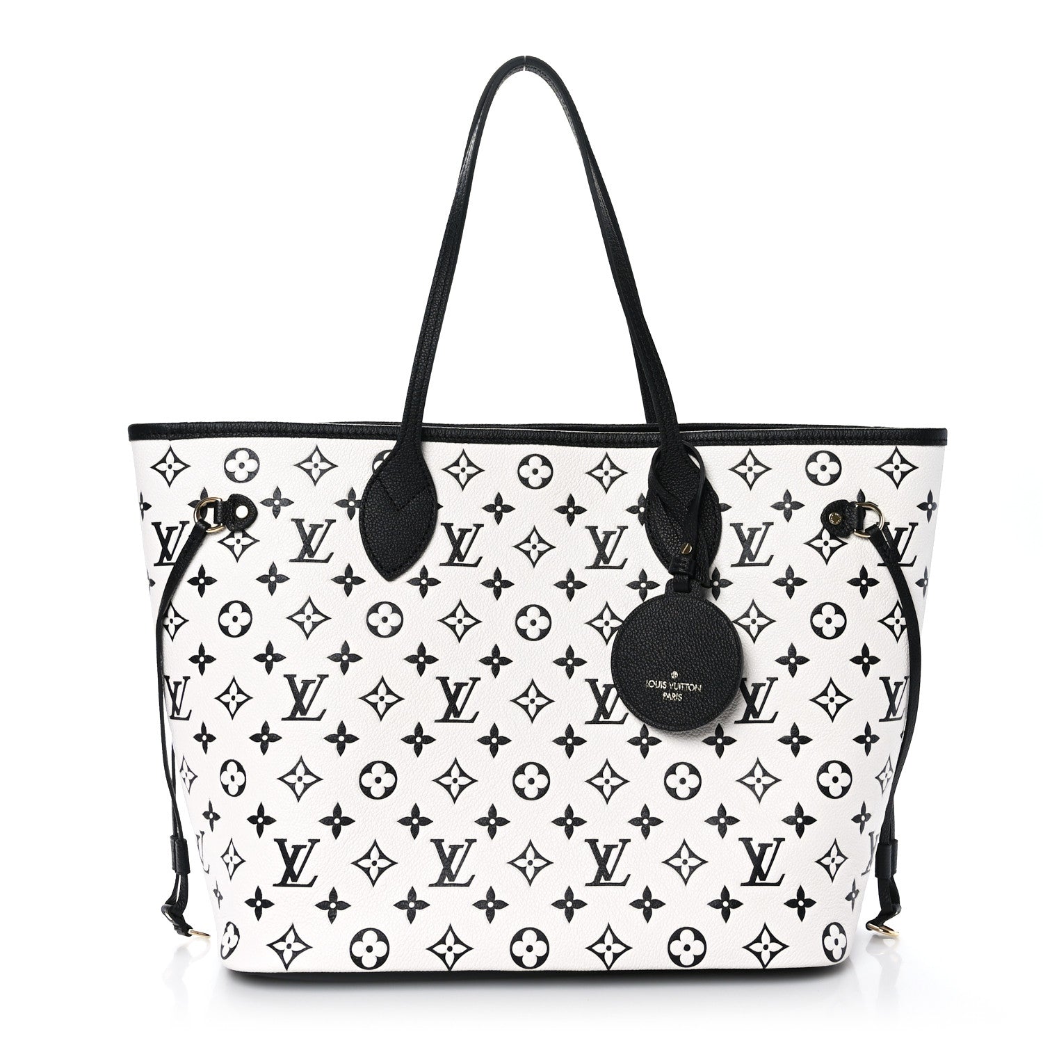 Louis Vuitton Empreinte Spring In The City Neverfull MM Black White Pink 3 of 9