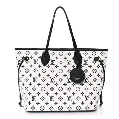 Louis Vuitton Empreinte Spring In The City Neverfull MM Black White Pink 3 of 9