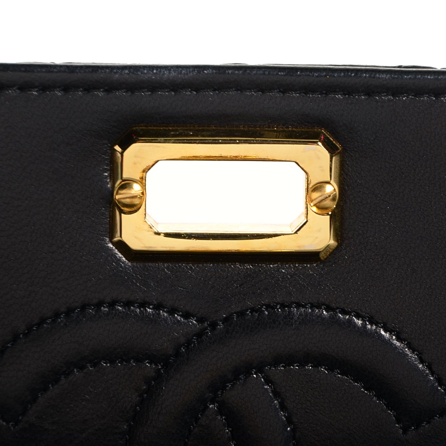 Lambskin Quilted Shoulder Bag Black