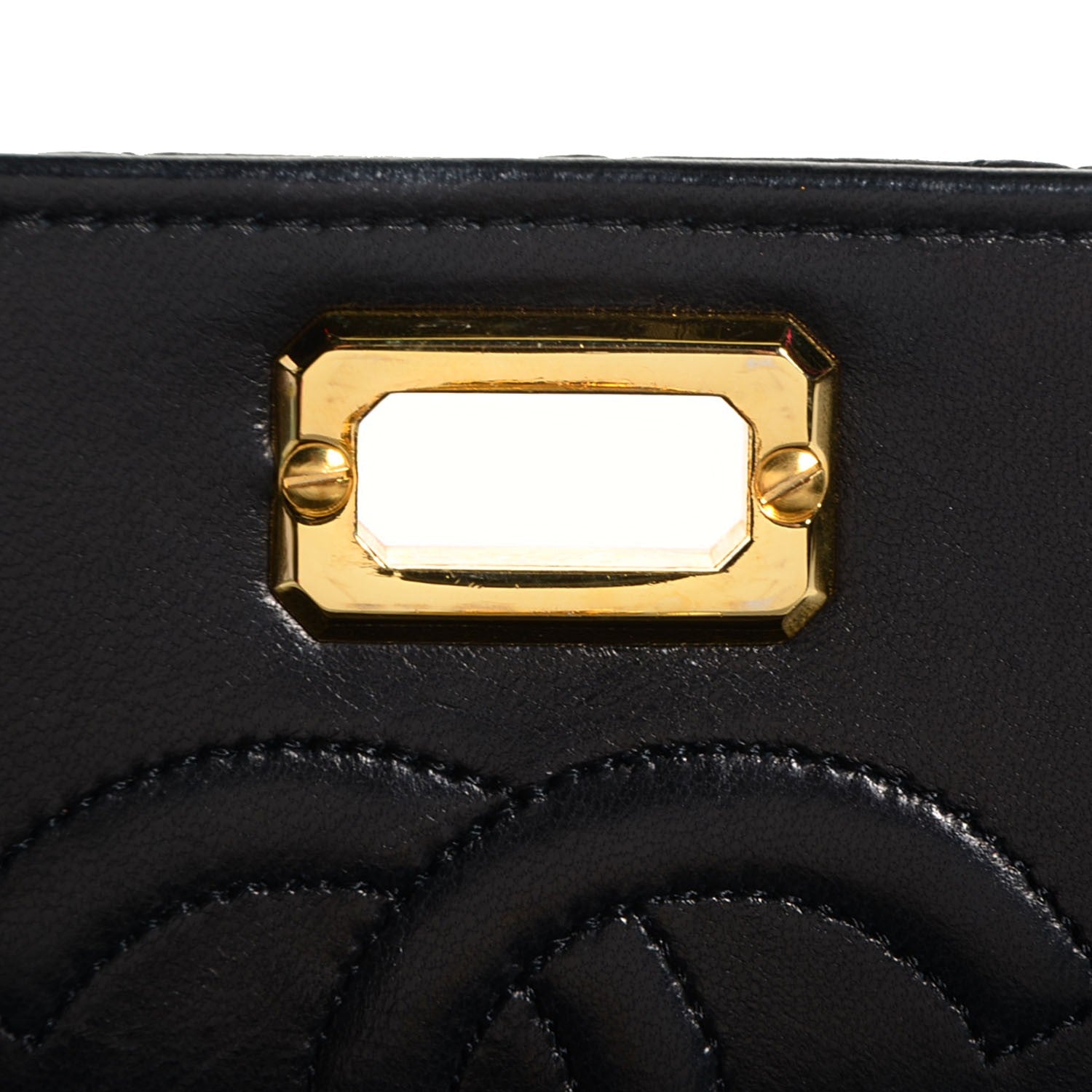 Chanel Lambskin Quilted Shoulder Bag Black 10 of 11