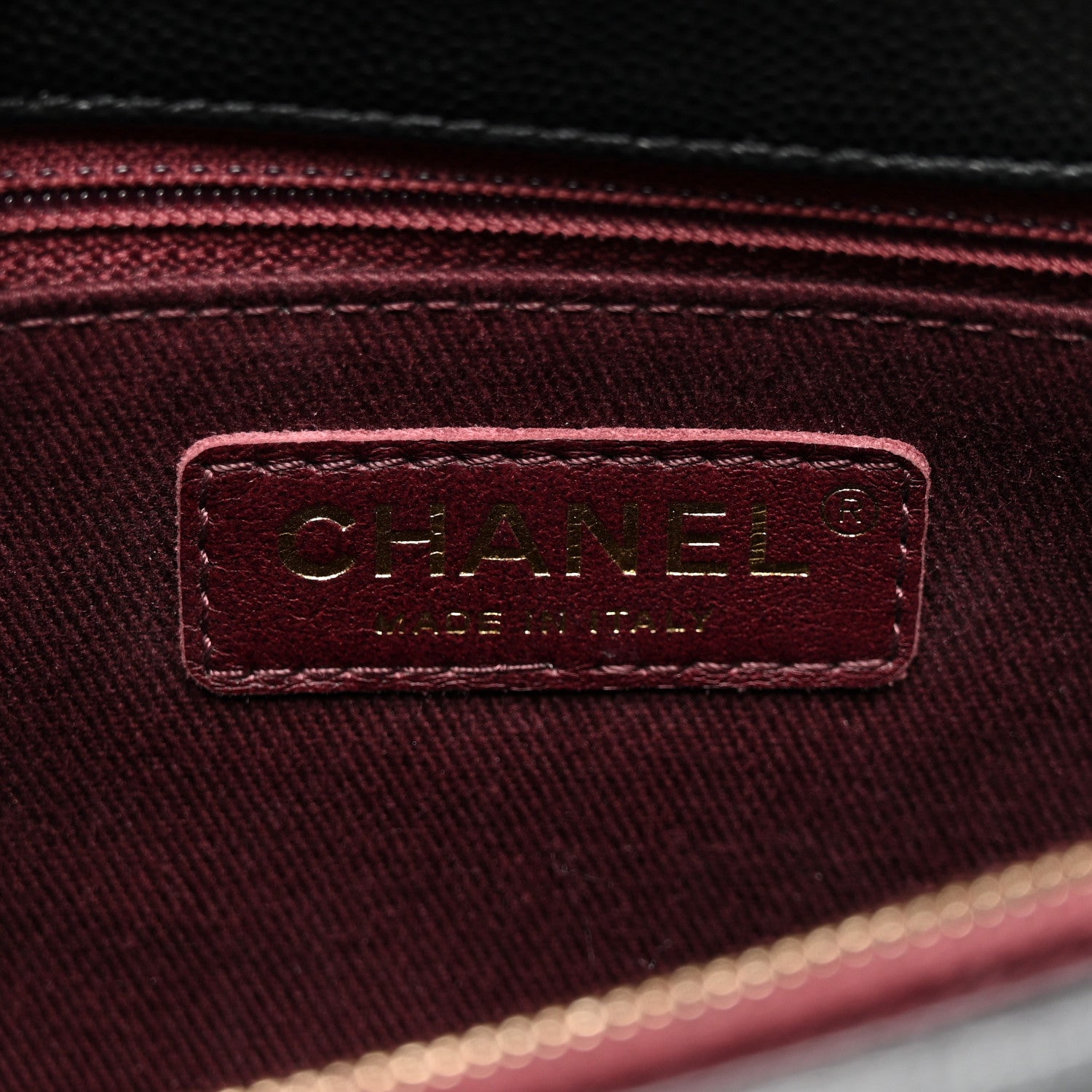 Chanel Caviar Chevron Quilted Small Coco Handle Flap Black 6 of 10