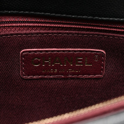 Chanel Caviar Chevron Quilted Small Coco Handle Flap Black 6 of 10