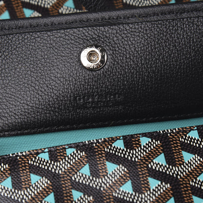 Goyard Goyardine Saint Louis Claire Voie GM Black Blue 6 of 10