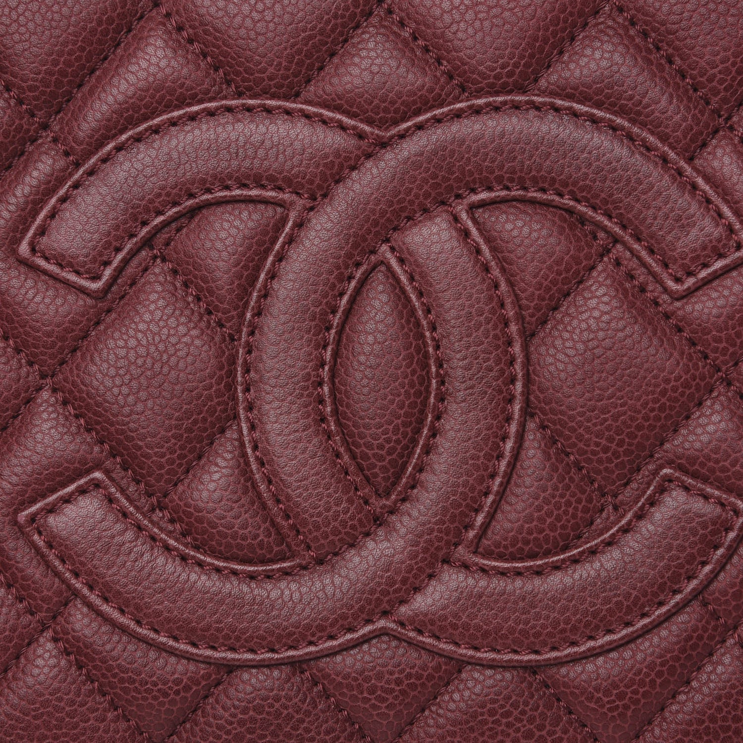 Chanel Caviar Quilted Petit Shopping Tote PST Burgundy 11 of 12