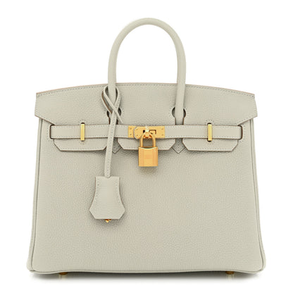 Hermes Togo Birkin 25 Gris Perle 1 of 10